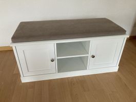 Schuhkasten Schuhbank weiss