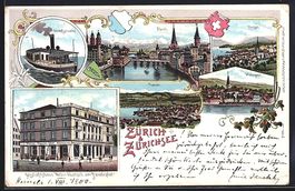 Litho Zürich, Teilansicht mit Wädenswe