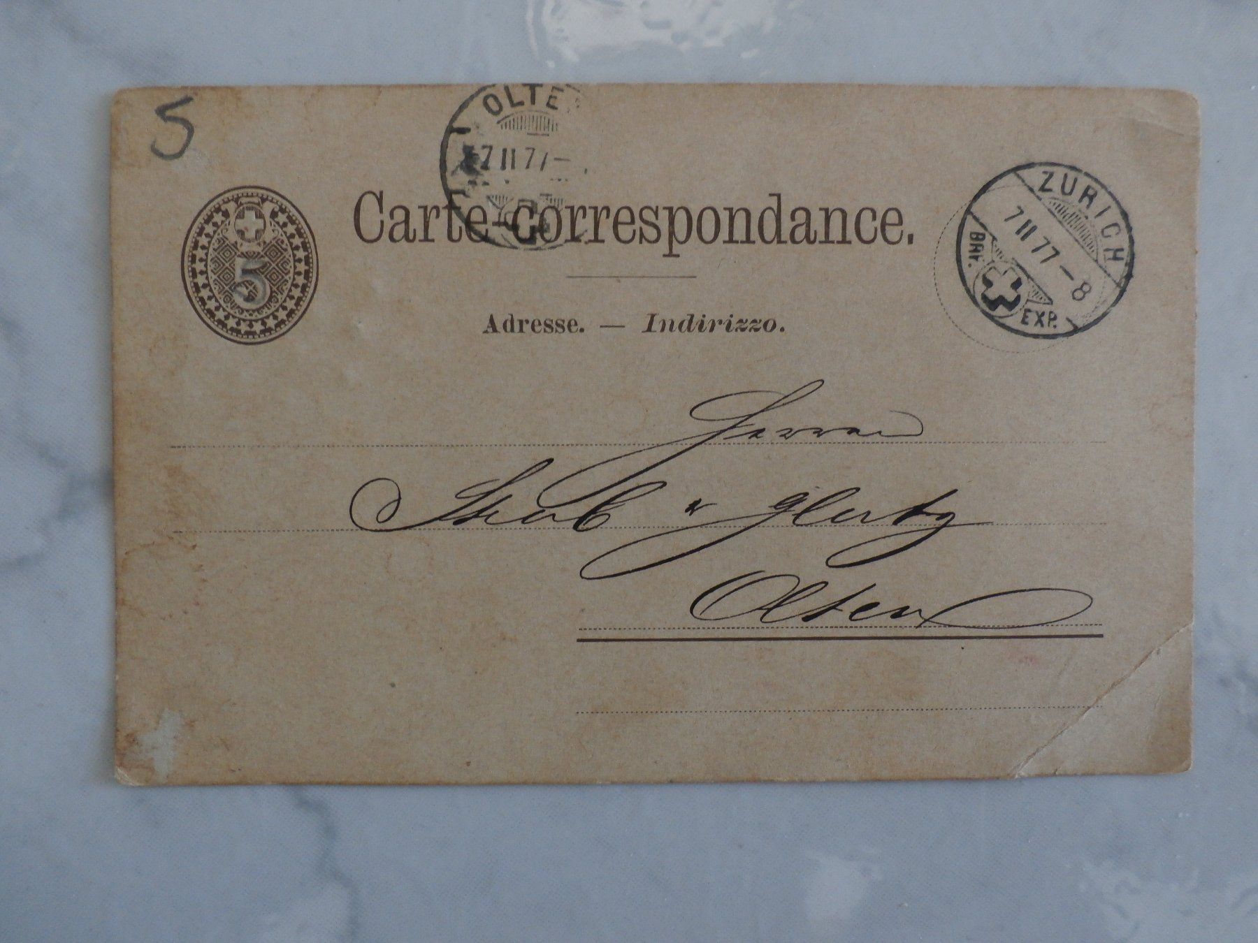 Cartoline postali: Postkarte antik – Usato da Mellingen venduto da Wingman77