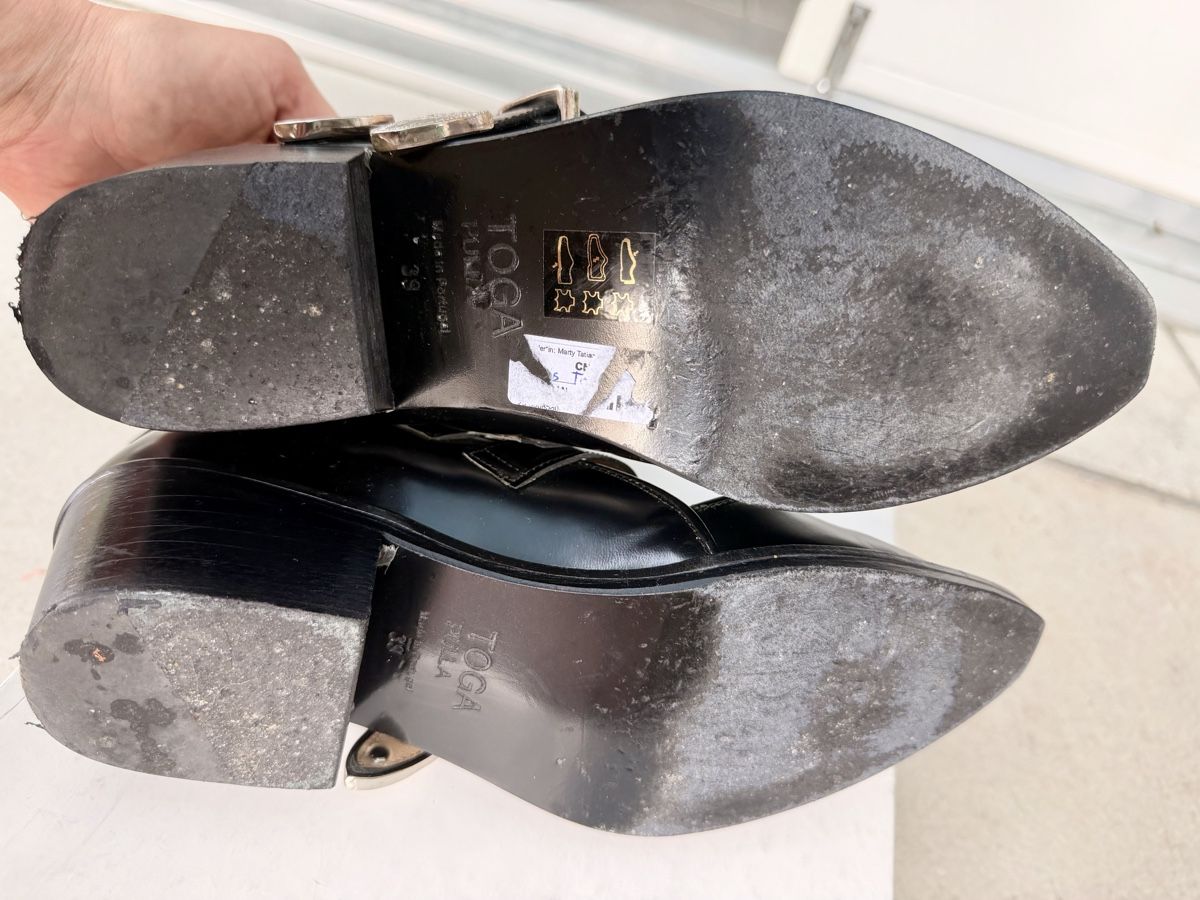 Damenschuhe: Toga Pulla Boots Black Leather Size 39 – Gebraucht aus Arni AG von LunaMeadow 4