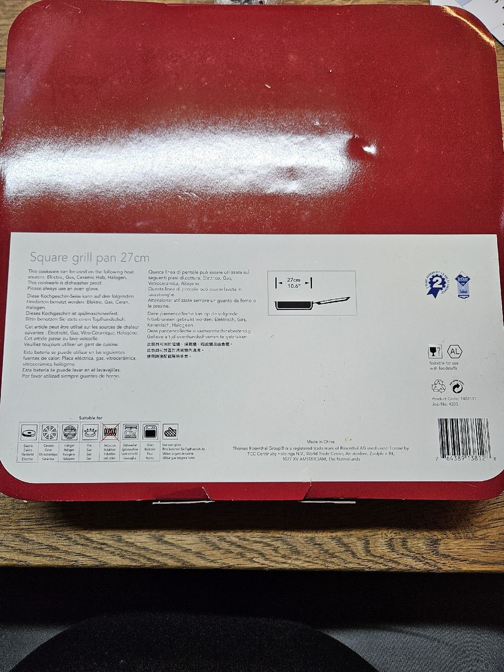 Thomas Pfannen: Thomas Grillpfanne eckig 27cm neu (DU) – Neu und originalverpackt aus Rorschach von TimelessTrading 1