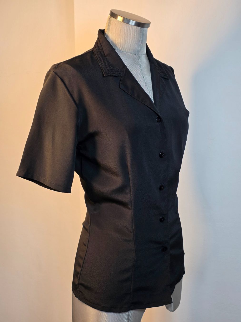 Camicette: S 36 DeVille leichte BLUSE kurzarm / Sommerbluse mit Glanz – Nuovo (secondo la descrizione) da Dürnten venduto da Bachtelsurfer