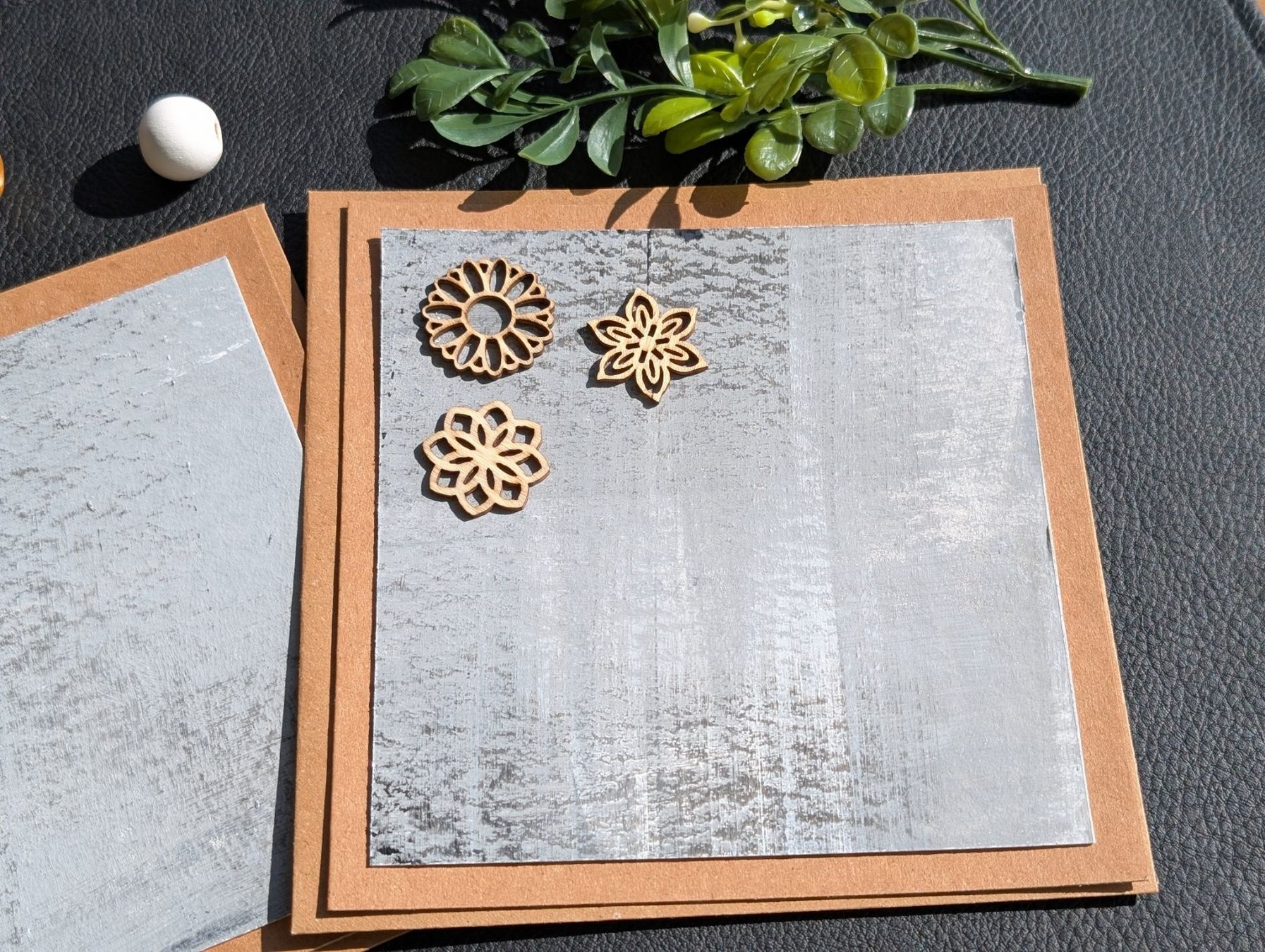 Cartoline: Handbemalte Geburtstagskarten - abstraktem Design - 2er-Set – Nuovo e nell'imballaggio originale da Winterthur venduto da LaVieColor 4