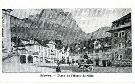 Schwyz - Hauptplatz + ca. 1900