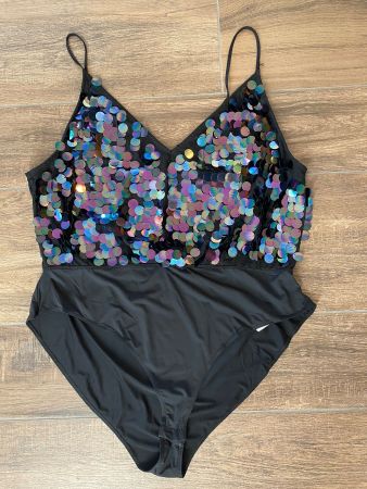 Forever21 Body mit Glitzer-Pailletten Gr. 3XL