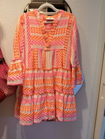 Devotion Twins NEW Summer Dress Orange Pink Size S