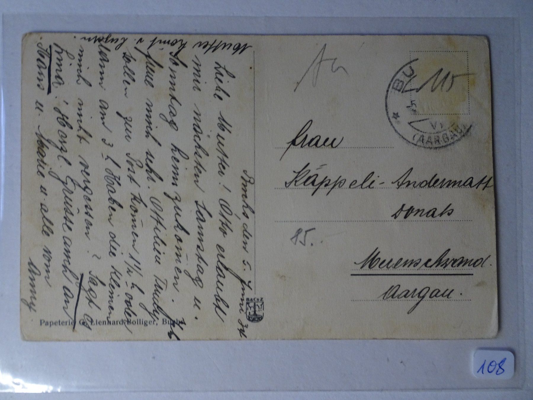 Cartoline postali: AK Buchs bei Aarau Oberdorfstrasse Aargau – Usato da Schönenwerd venduto da schnitzunddrunter 1