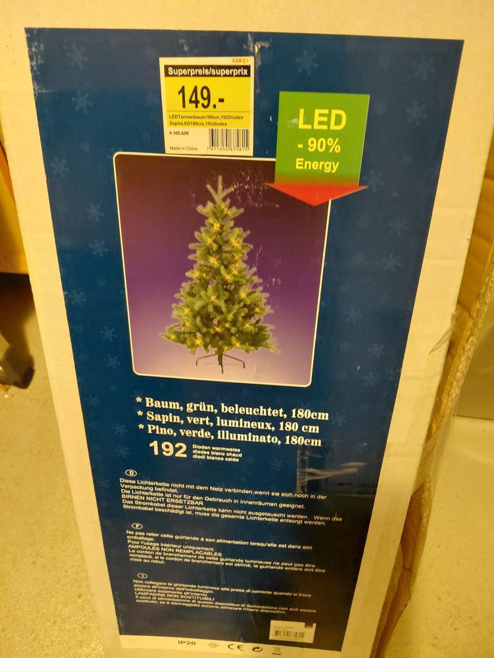 Tutte le decorazioni: LED Weihnachtsbaum, 180cm, warmweiss – Usato da Nuglar venduto da Melina8