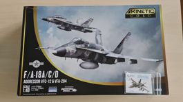 1:48 F/A-18 Hornet Aggressor + 3D Decals - Kinetic 48088