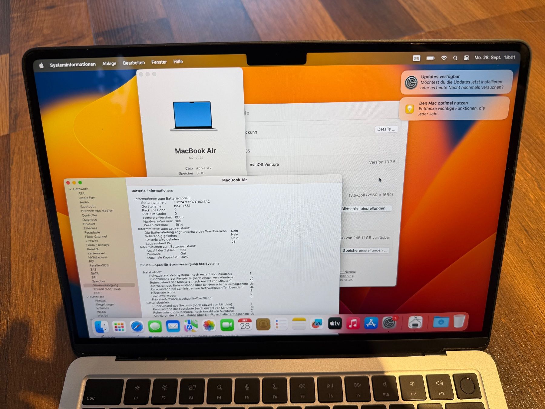 Apple Notebooks: MacBook Air 2022 M2 – Gebraucht aus Siebnen von icrservicesolutions 2