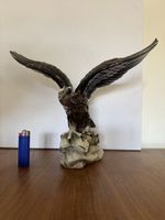 Adler Figur 🦅 Keramik Steinadler ausgebreiteten Flügeln