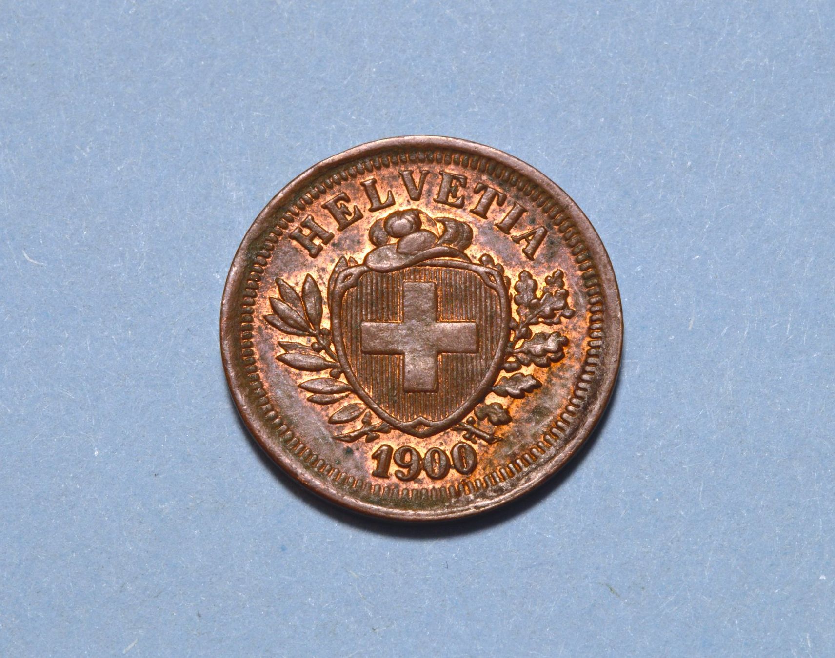 Tutti le monete: 1 Rappen 1900 – Usato da Oberglatt ZH venduto da ZH111