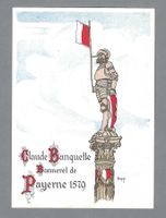 1928, PAYERNE, CARTE OFF. DU TIR CANTONAL VAUDOIS *