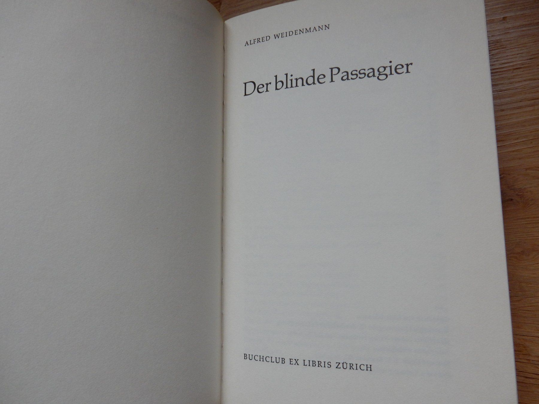 Bücher: Weidenmann: Der blinde Passagier, Roman, Jugendbuch 1968 – Gebraucht aus Jona von JOberg_25 2