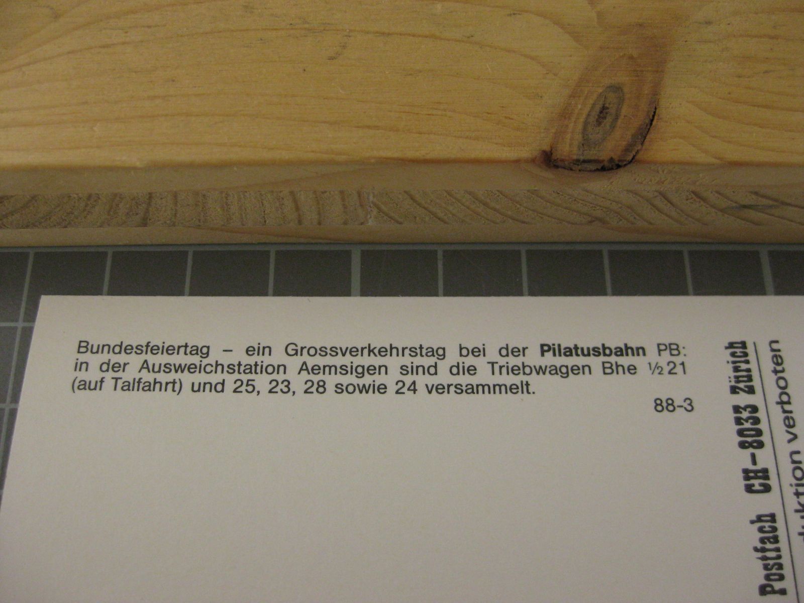 Cartoline postali: AK Pilatus Aemsigen mit Bahn – Nuovo (secondo la descrizione) da Malters venduto da Marosko 2