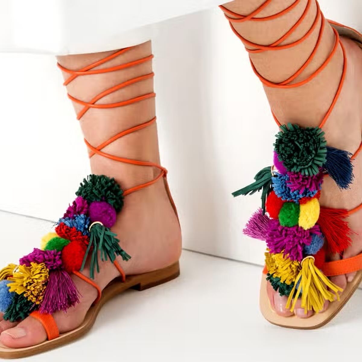 Zara Scarpe da donna: ZARA Pompom Sandals – Nuovo (secondo la descrizione) da Emmen venduto da Avviivva_Com2023