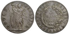 Italien, Turin, 5 Francs An 10