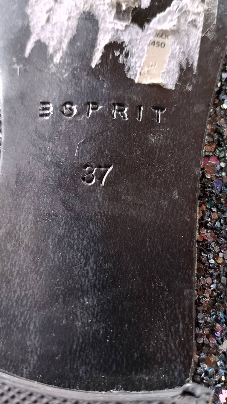 Esprit Damenschuhe: Esprit Pumps. Dunkelblau Glitzeroptik – Neu (gemäss Beschreibung) aus Mesocco von tri_y8km 3