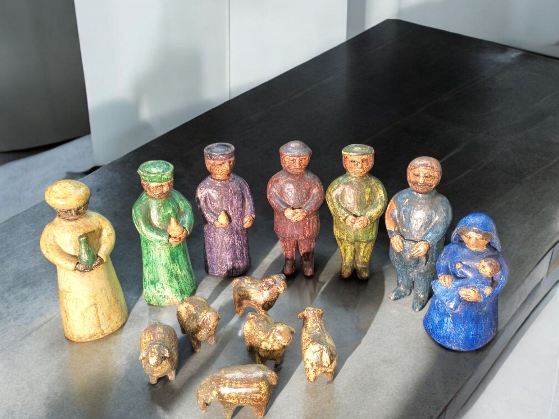 Sculture & Statue: Ueli Schmutz - Weihnachtskrippe Keramik – Usato da Zürich venduto da Zuerichparis08 1