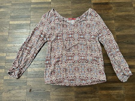 Schönes EDC by Esprit Blüschen, Gr. S, leichte Langarmbluse 