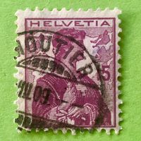  Nr.122 Brustbild der Helvetia mit Schwert GESTEMPELT    