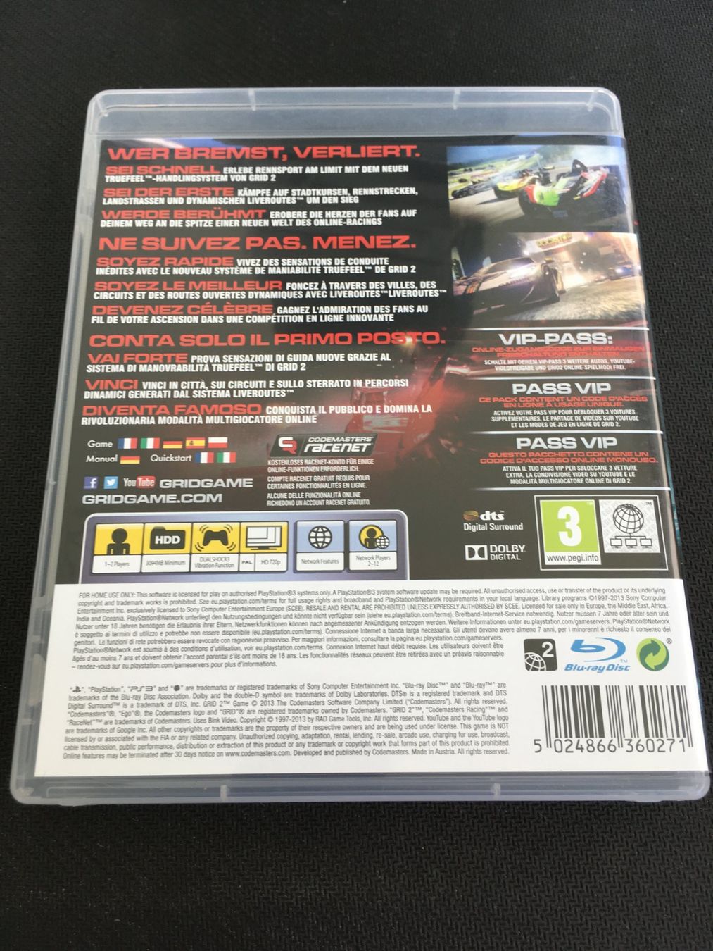 Sony Spiele: Grid 2 - Playstation 3 / PS3 – Gebraucht aus St.Gallen von Punktchen01 1