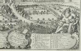 VUE DE LA VILLE D’YVERDON. KUPFERSTICH, ZÜRICH 1756