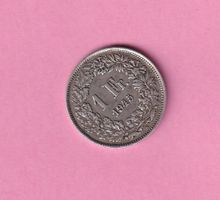 1 Franken Silbermünze 1945