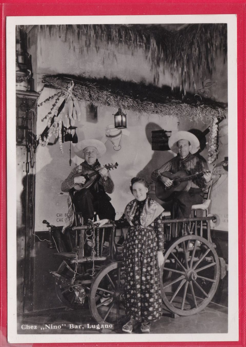Cartoline postali: LUGANO, CHEZ "NINO" BAR – Usato da Oberrieden venduto da Gebirgsstelze