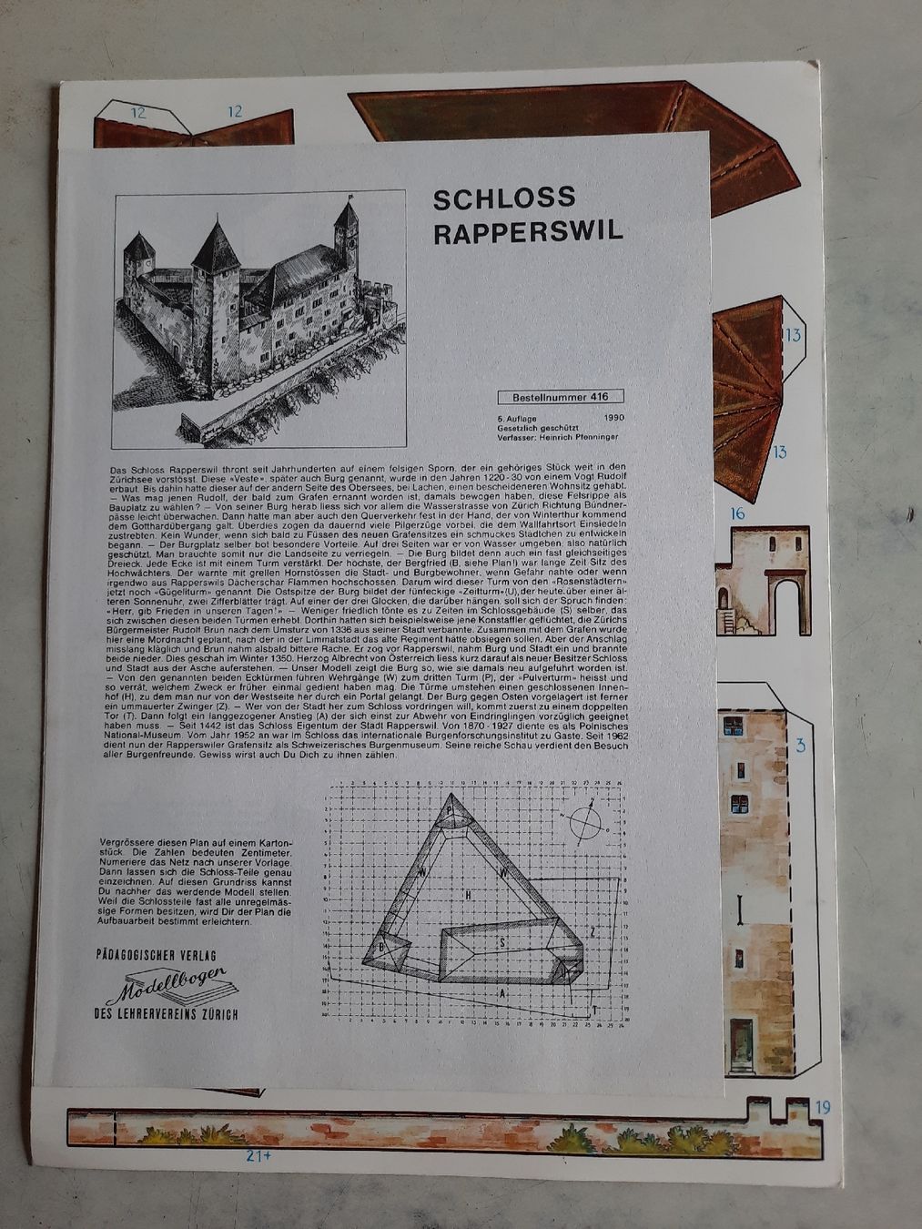 Bastelsets: Bastelbogen Modellbogen Schloss Rapperswil – Neu (gemäss Beschreibung) aus Nottwil von mar_jqm7
