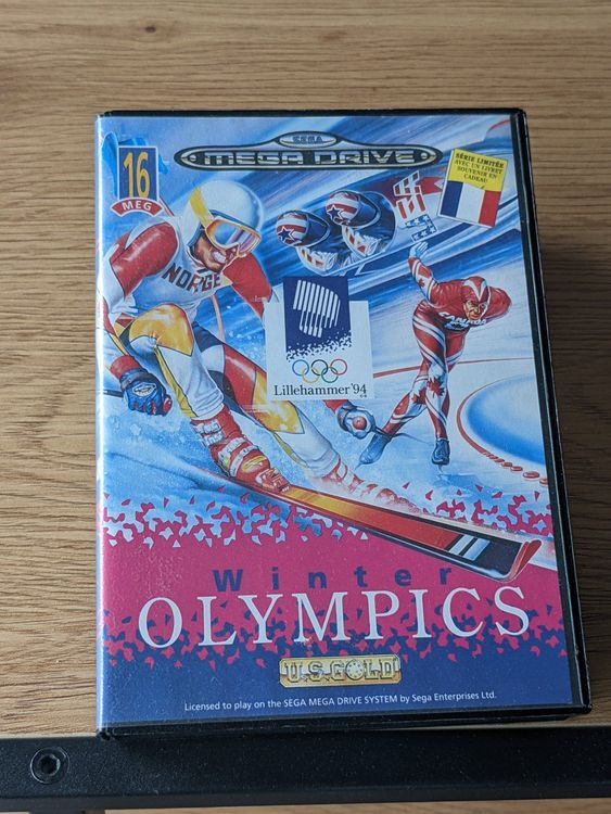 Jeu Sega Mega Drive - Winter Olympics - Version Complète (boîte, Notice) - Bon état