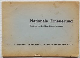 Politischer Aufruf im Schicksalsjahr 1933 durch Hans Huber