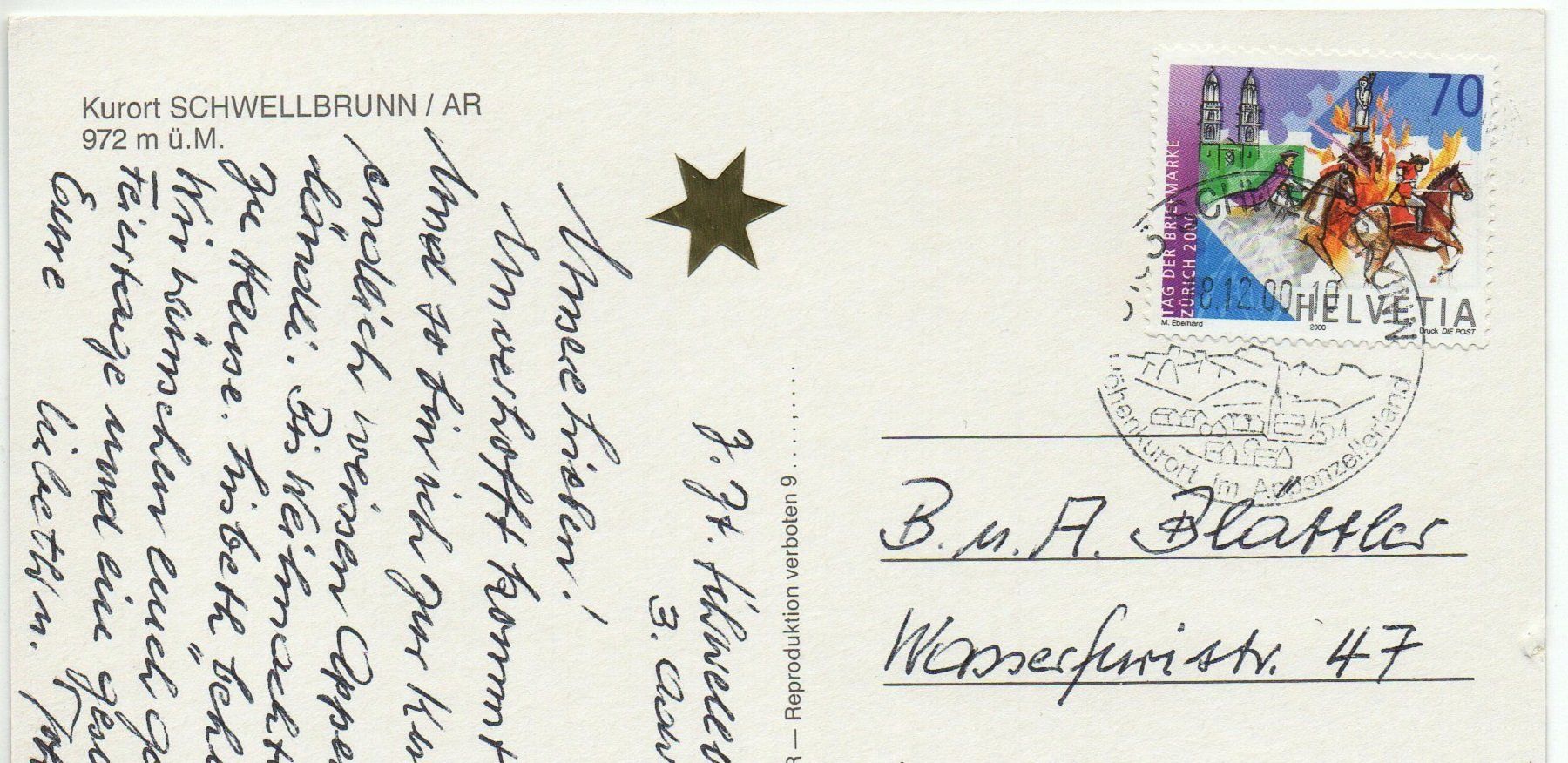 Cartoline postali: SCHWELLBRUNN – Usato da Jona venduto da philajona 1