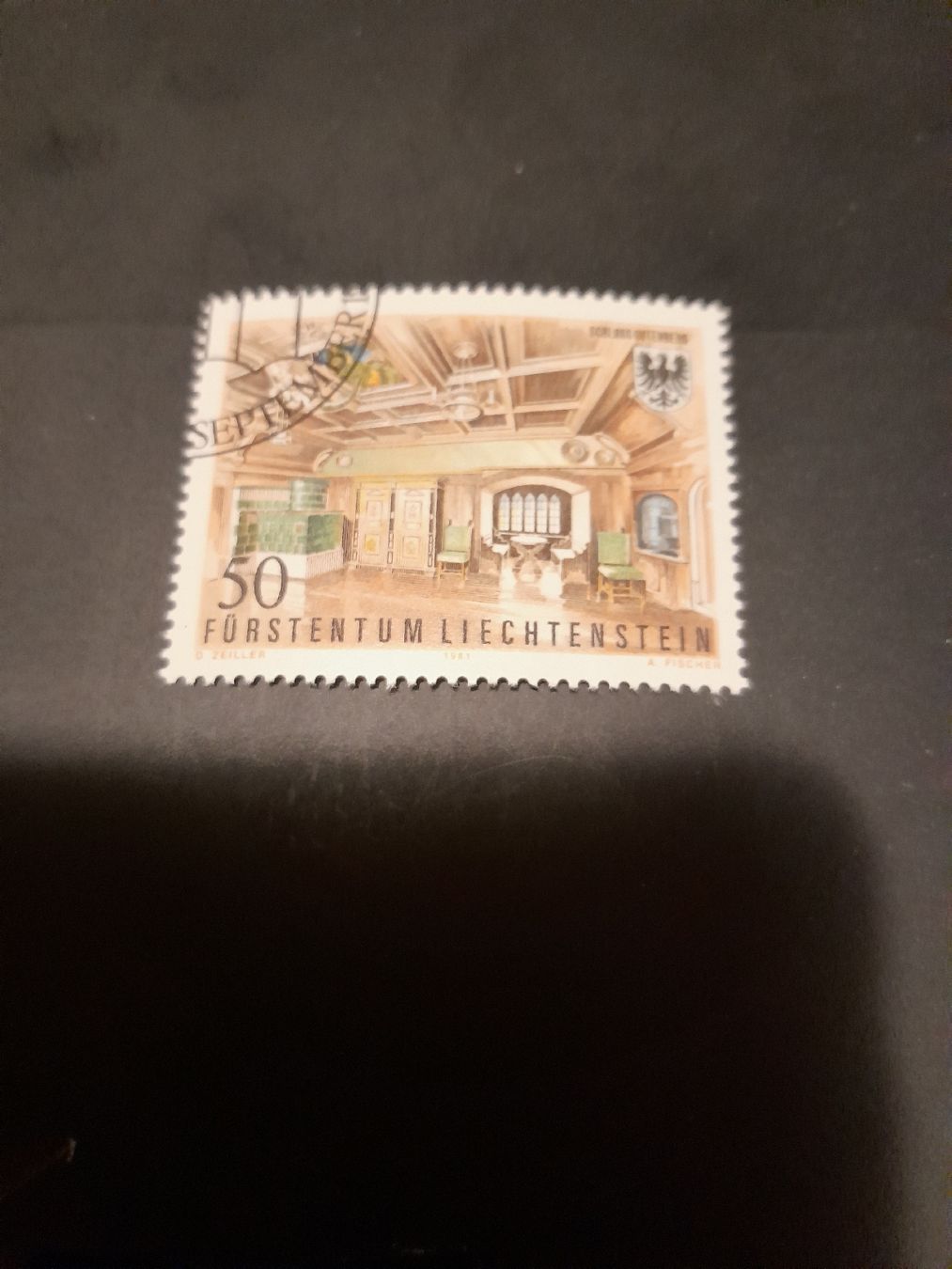 Tutti i francobolli: Timbre Liechtenstein 50 centimes - Collection Automne! – Usato da Marly venduto da globetrotter1723