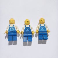 3 Lego Minifiguren Arbeiter Latzhose Farmer