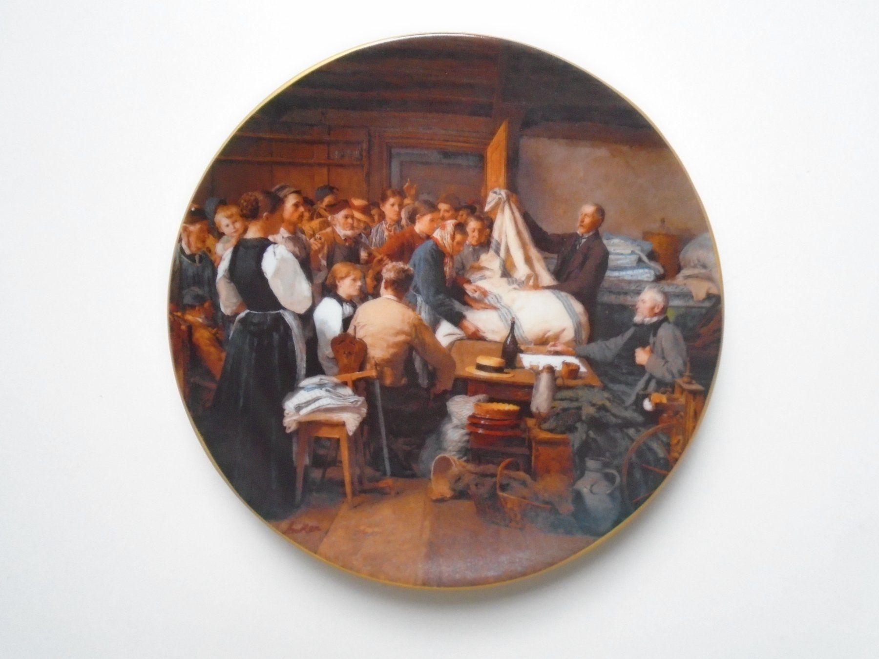 Piatti: Albert ANKER Sammelteller "DER GELTSTAG" / Wandteller – Nuovo (secondo la descrizione) da Pfeffingen venduto da Intertandem