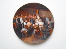 Albert ANKER Sammelteller "DER GELTSTAG" / Wandteller