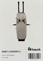Hauck Baby Lounger 2 Aufsatz grau - neuwertig 