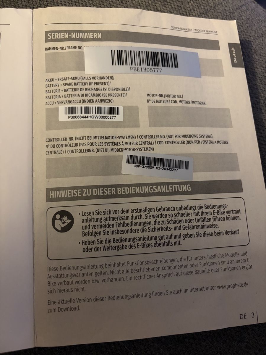 Velos: Prophete E-Bike "E-PAC MTB 27.5", 250W, Jg. 2021, mit Zubeh. – Neu (gemäss Beschreibung) aus Köniz von Hamsteeer_986 3