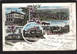 Litho: Uesslingen Tg , gel. 1906 , 5 bild