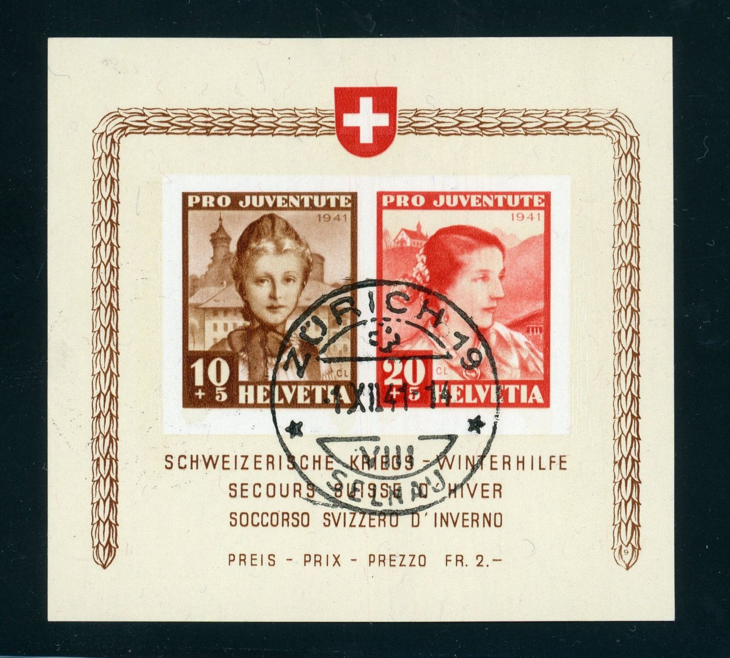 Alle Briefmarken: PJ Block 6 – Gebraucht aus Opfikon von Pritt04