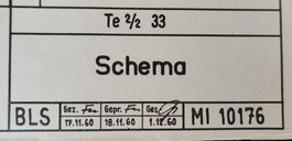 BLS Schema Te 2/2 33 - Technisches Dokument