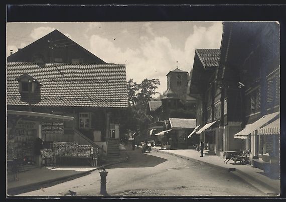 Cartes postales: Adelboden, Strassenpartie mit den Kiosks – D'occasion à Berlin par bartko-reher