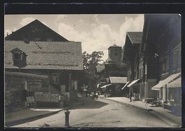 Adelboden, Strassenpartie mit den Kiosks