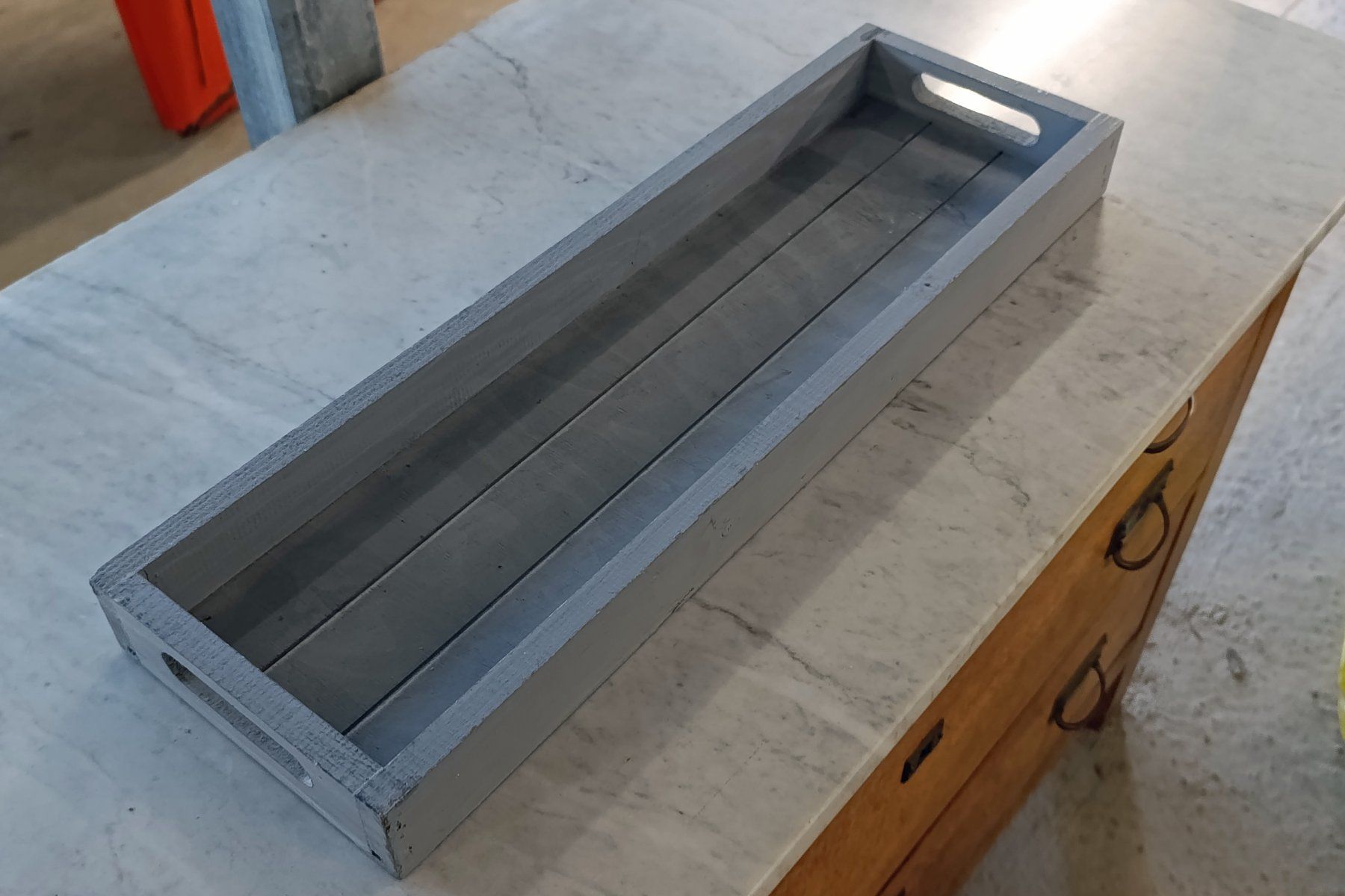 Piatti di portata: Vintage Tablar grau 58x18x5.5cm – Usato da Wittenbach venduto da rbstore 1