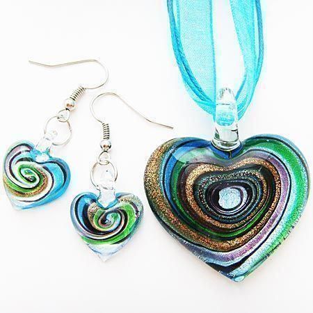 Altri gioielli: Set No6: Kette + Ohrhänger blau  Neu – Nuovo e nell'imballaggio originale da Kleinandelfingen venduto da Baba23