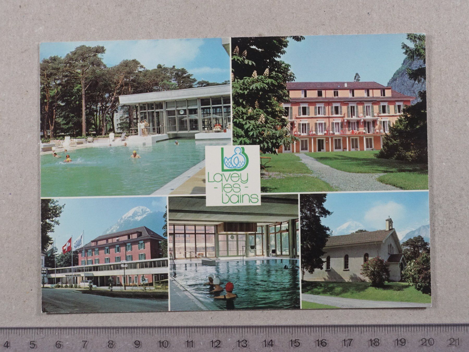 Cartoline postali: Lavey-les-Bain, 1985 – Usato da Lenzburg venduto da fh1
