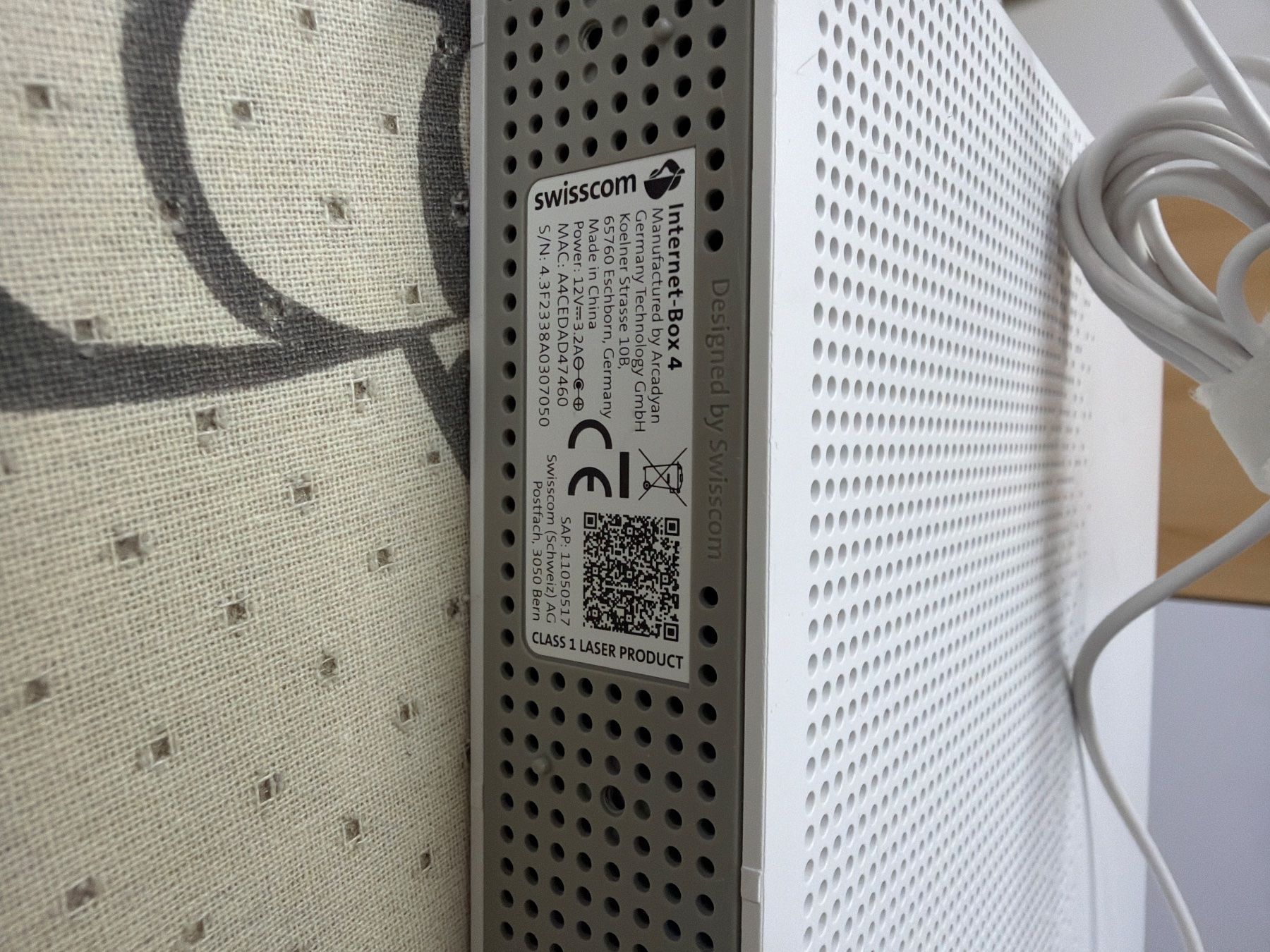 Swisscom Modems & Router: Swisscom Internet-Box 4 Router mit Netzteil, gebraucht – Gebraucht aus Niederlenz von osce77 3