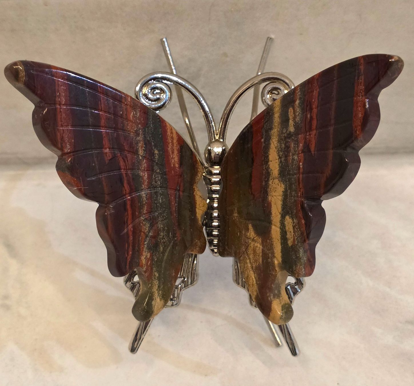Minerali & Pietre curative: Iron Tigerauge Schmetterling – Nuovo e nell'imballaggio originale da Matzingen venduto da Shay_Crystalz