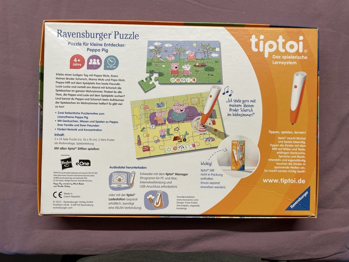 Tiptoi Puzzles: Puzzle: Tiptoi Peppa Wutz  – Gebraucht aus Bergdietikon von stefania_88 1